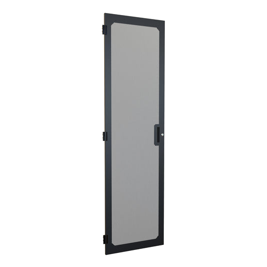 Hammond C4DF2473VBK1 Vented Flush Door, Quarter-Turn Lock, C4 Series, 42U x 24", 16 ga. Steel, RAL 9005 Black.
