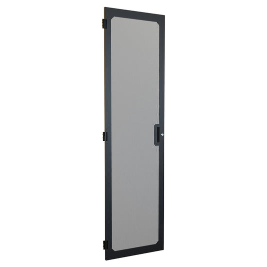 Hammond C4DF2477VBK1 Vented Flush Door, Quarter-Turn Lock, C4 Series, 44U x 24", 16 ga. Steel, RAL 9005 Black.