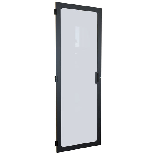Hammond C4DF3077PBK1 Window Flush Door, Quarter-Turn Lock, C4 Series, 44U x 30", 16 ga. Steel, RAL 9005 Black.