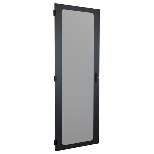 Hammond C4DF3077VBK1 Vented Flush Door, Quarter-Turn Lock, C4 Series, 44U x 30", 16 ga. Steel, RAL 9005 Black.