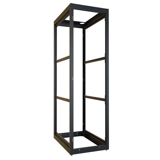 Hammond C4F247736BK1 C4 Modular Open Server Rack Cabinet Frame, 44U, 83.58" H x 24.00" W x 36.00" D, 77.00" Usable Mounting H x 34.00" D, 14 ga. Steel Frame.