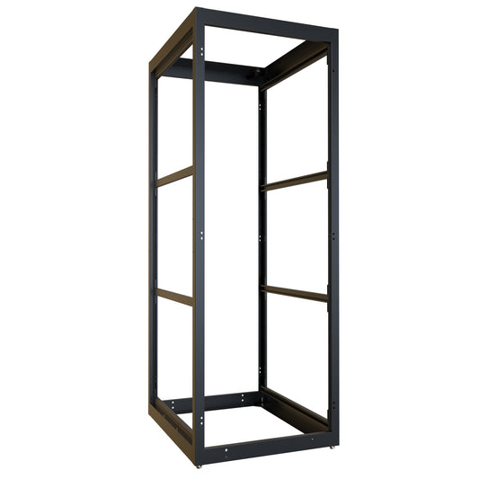 Hammond C4F307736BK1 C4 Modular Open Server Rack Cabinet Frame, 44U, 83.58" H x 30.00" W x 36.00" D, 77.00" Usable Mounting H x 34.00" D, 14 ga. Steel Frame.
