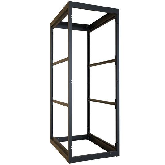 Hammond C4F307742BK1 C4 Modular Open Server Rack Cabinet Frame, 44U, 83.58" H x 30.00" W x 42.00" D, 77.00" Usable Mounting H x 40.00" D, 14 ga. Steel Frame.