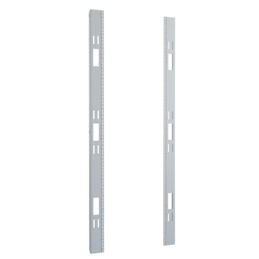Hammond C4PR4223TZPL 10-32 Tapped Mounting Rack Rails, Pair, 24U, 23.00" Mounting W x 42.00" H, for 30.00" C4/C4RR, 10-Gauge Steel, Zinc-Plated, Mounting.
