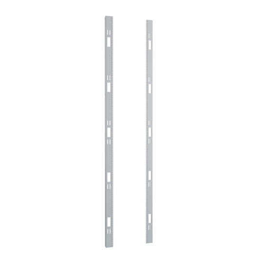 Hammond C4PR7323TZPL 10-32 Tapped Mounting Rack Rails, Pair, 42U, 23.00" Mounting W x 73.00" H, for 30.00" C4/C4RR, 10-Gauge Steel, Zinc-Plated, Mounting.