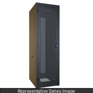 Hammond C4RR247731SBK1 C4RR_S Pre-Configured Server Rack Cabinet, 44U, 83.75" H x 24.00" W x 31.50" D, 19" Mounting, 77.00" Usable H x 29.50" D, Perforated.