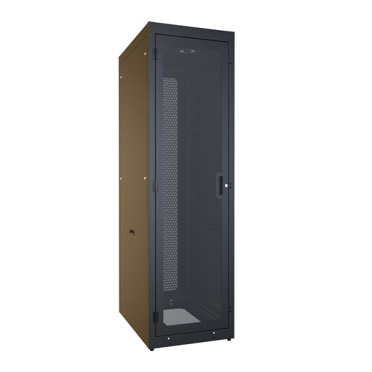 Hammond C4RR247736SBK1 C4RR_S Pre-Configured Server Rack Cabinet, 44U, 83.75" H x 24.00" W x 36.00" D, 19" Mounting, 77.00" Usable H x 34.00" D, Perforated.