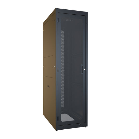 Hammond C4RR247742SBK1 C4RR_S Pre-Configured Server Rack Cabinet, 44U, 83.75" H x 24.00" W x 42.00" D, 19" Mounting, 77.00" Usable H x 40.00" D, Perforated.