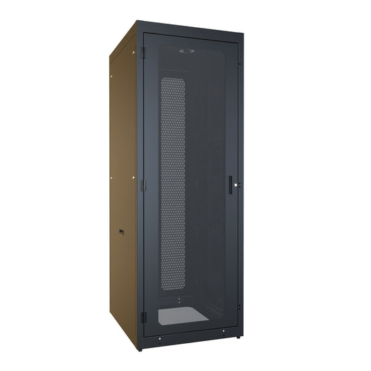 Hammond C4RR307736SBK1 C4RR_S Pre-Configured Server Rack Cabinet, 44U, 83.75" H x 30.00" W x 36.00" D, 19" Mounting, 77.00" Usable H x 34.00" D, Perforated.