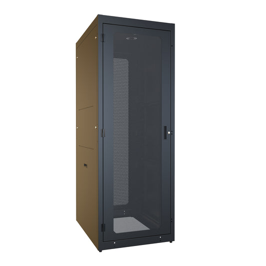 Hammond C4RR307742SBK1 C4RR_S Pre-Configured Server Rack Cabinet, 44U, 83.75" H x 30.00" W x 42.00" D, 19" Mounting, 77.00" Usable H x 40.00" D, Perforated.