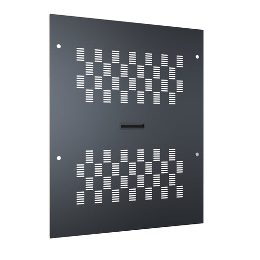 Hammond C4SP4236VBK1 Vented Side Panels, C4 Series, Pair, for 24U with 36.00" Depth, 16 ga. Steel, RAL 9005 Black.