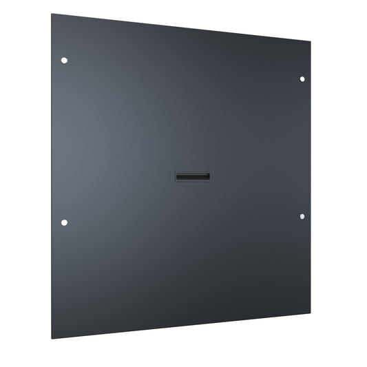 Hammond C4SP4242SBK1 Solid Side Panels, C4 Series, Pair, for 24U with 42.00"/48.00" Depth, 16 ga. Steel, RAL 9005 Black.