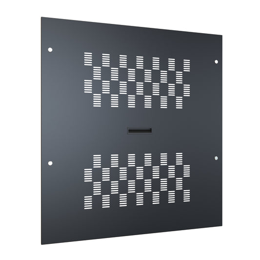 Hammond C4SP4242VBK1 Vented Side Panels, C4 Series, Pair, for 24U with 42.00"/48.00" Depth, 16 ga. Steel, RAL 9005 Black.