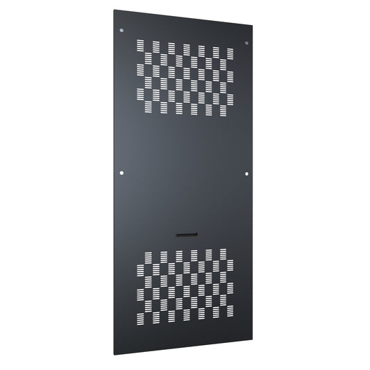 Hammond C4SP7336VBK1 Vented Side Panels, C4 Series, Pair, for 42U with 36.00" Depth, 16 ga. Steel, RAL 9005 Black.