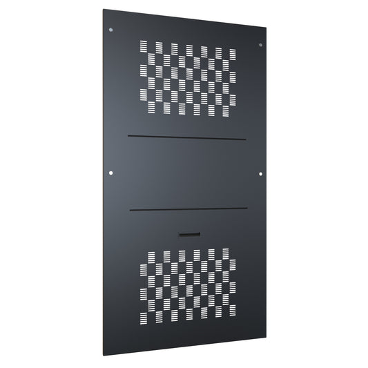 Hammond C4SP7342VBK1 Vented Side Panels, C4 Series, Pair, for 42U with 42.00"/48.00" Depth, 16 ga. Steel, RAL 9005 Black.