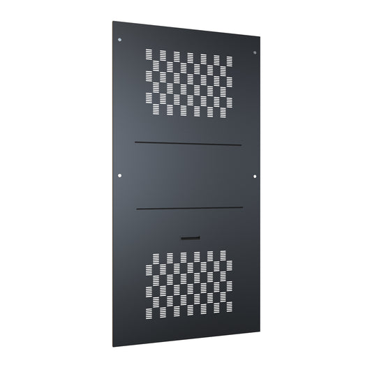 Hammond C4SP7742VBK1 Vented Side Panels, C4 Series, Pair, for 44U with 42.00"/48.00" Depth, 16 ga. Steel, RAL 9005 Black.