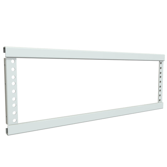 Hammond CBA1975LG1 C2 Door Adapter Rack-Mount Kit, 7.00" H x 19.50" W x 0.75" D, 4U/3U Opening, 14 ga. Steel, RAL 7035 Light Gray.