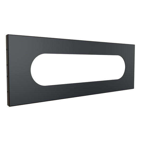 Hammond CCE1975BK1 C2 Door Adapter Cable-Entry Kit, 7.00" H x 19.50" W x 0.38" D, 4U, 3.50" x 15.00" Opening, RAL 9005 Black.