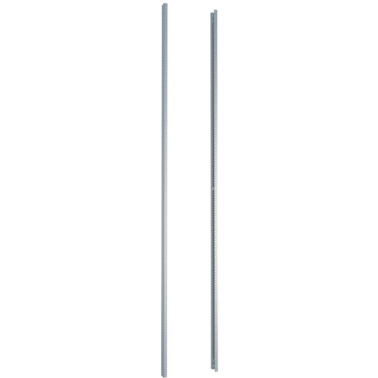 Hammond CCR85TZPL C2/REFK Tapped Mounting Rack Rails, Pair, 49U, 85.75" H x 0.86" W x 2.45" D, 10-32, 10 ga. Zinc-Plated Steel.