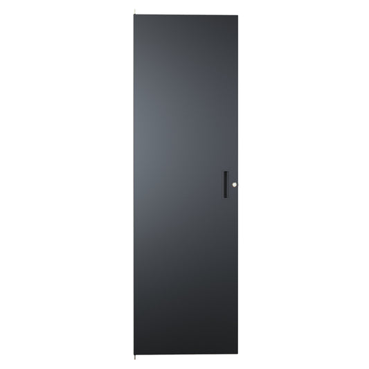 Hammond CDF1963SBK1 C2 Solid Cabinet Door, 36U, 63.00" H, Quarter-Turn Lock and Handle, 16 ga. Steel, RAL 9005 Black.