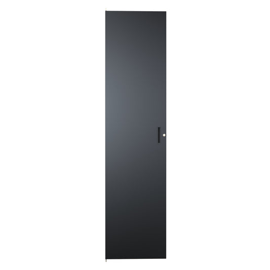 Hammond CDF1978SBK1 C2 Solid Cabinet Door, 45U, 78.75" H, Quarter-Turn Lock and Handle, 16 ga. Steel, RAL 9005 Black.