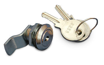 Hammond CDQTRL C2/C4 Cabinet Door Replacement Quarter-Turn Lock Kit, Chrome-Finished Zinc Die Cast, Two Keys Included.