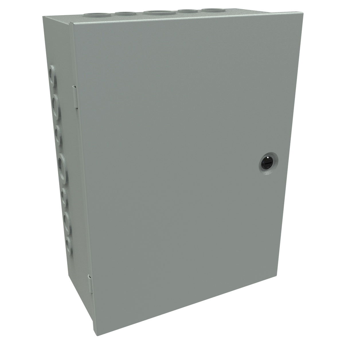 Hammond CHKO16126 Steel Junction Box N1 Hinge Cover w/Knockouts - 16" x 12" x 6" - Gray