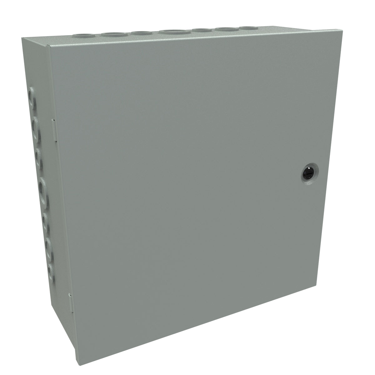 Hammond CHKO16166 Steel Junction Box N1 Hinge Cover w/Knockouts - 16" x 16" x 6" - Gray