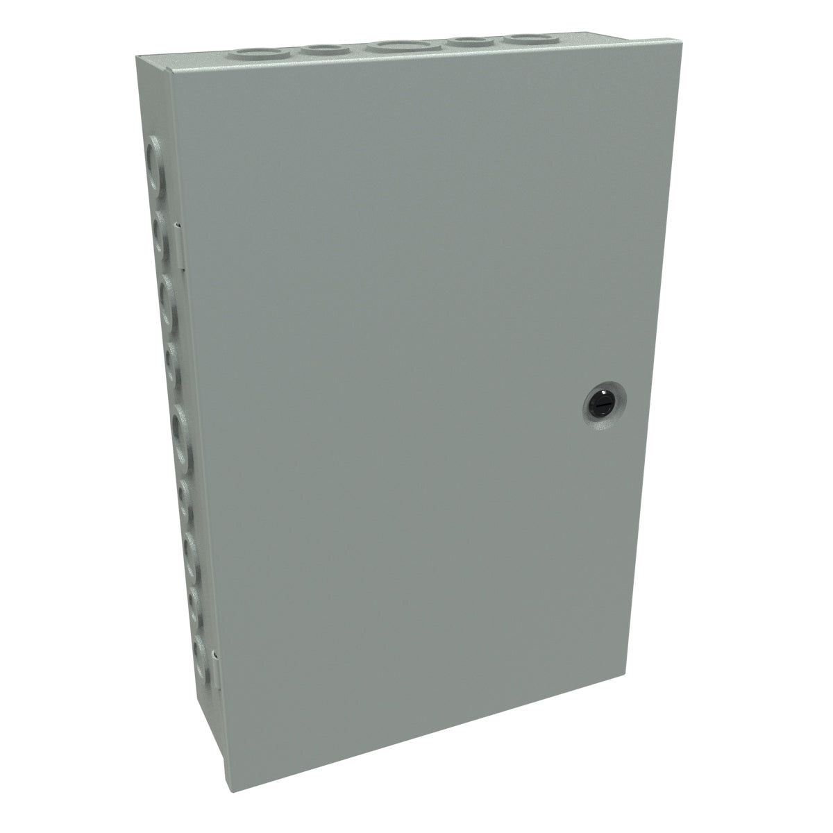 Hammond CHKO18124 Steel Junction Box N1 Hinge Cover w/Knockouts - 18" x 12" x 4" - Gray