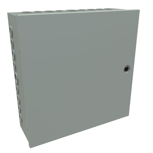 Hammond CHKO18186 Steel Junction Box N1 Hinge Cover w/Knockouts - 18" x 18" x 6" - Gray