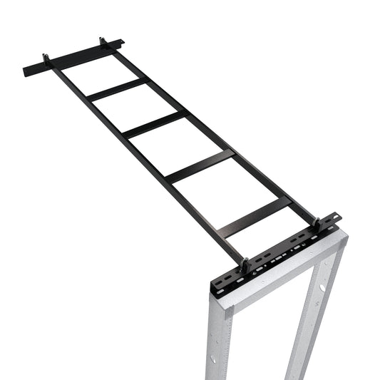 Hammond CL125RWKBK 5 ft Rack-to-Wall Cable Ladder Kit, 12" W x 1.50" H x 59.50" L, Wall Support, Rack Adapter and J-Bolts.