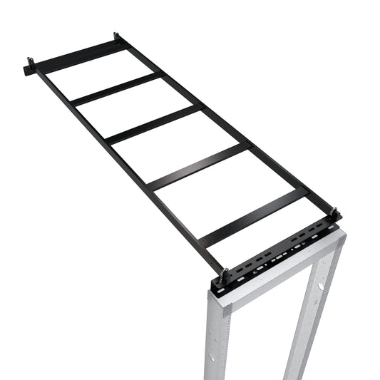 Hammond CL185RWKBK 5 ft Rack-to-Wall Cable Ladder Kit, 18" W x 1.50" H x 59.50" L, Wall Support, Rack Adapter and J-Bolts.