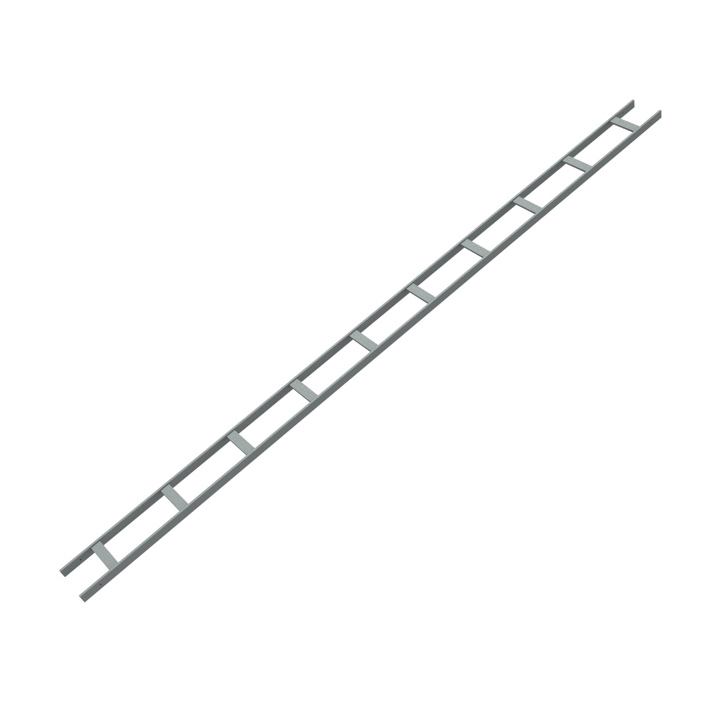 Hammond CL6W10LLG 10 ft Cable Ladder Rack, 6" W x 1.50" H x 119.50" L, 16 ga. Steel, 130 lb Capacity, Light Gray.