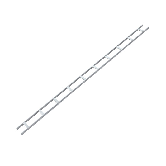 Hammond CL6W10LWH 10 ft Cable Ladder Rack, 6" W x 1.50" H x 119.50" L, 16 ga. Steel, 130 lb Capacity, White.
