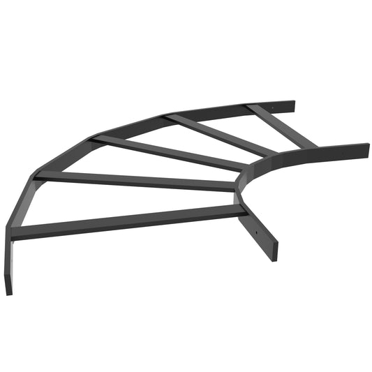 Hammond CLEH18BK Horizontal 90° Cable Ladder Elbow, 18" W x 1.50" H, 16 ga. Steel, Black Powder Coat.