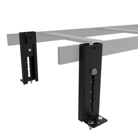 Hammond CLEK0BK Cable Ladder Elevation Kit, Single-Level, 2-6 in Adjustable, Steel, Black Powder Coat.
