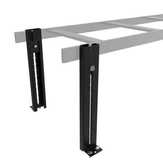 Hammond CLEK1BK Cable Ladder Elevation Kit, Single-Level, 2-12 in Adjustable, Steel, Black Powder Coat.