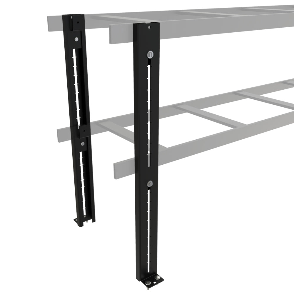 Hammond CLEK2BK Cable Ladder Elevation Kit, Two-Level, up to 25.50 in Overall, Steel, Black Powder Coat.