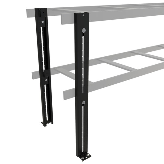 Hammond CLEK2BK Cable Ladder Elevation Kit, Two-Level, up to 25.50 in Overall, Steel, Black Powder Coat.