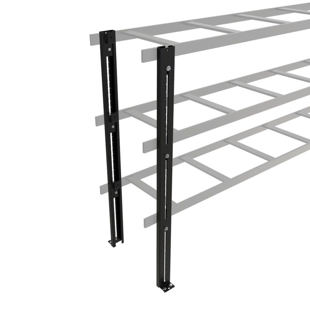 Hammond CLEK3BK Cable Ladder Elevation Kit, Three-Level, up to 37.50 in Overall, Steel, Black Powder Coat.