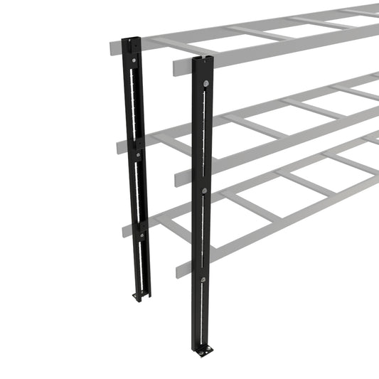 Hammond CLEK3BK Cable Ladder Elevation Kit, Three-Level, up to 37.50 in Overall, Steel, Black Powder Coat.