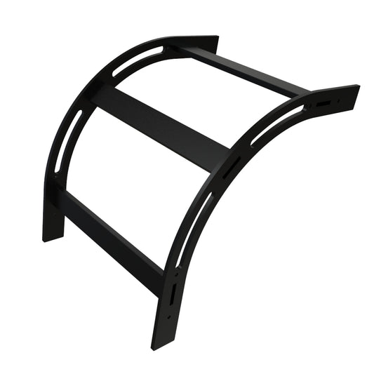 Hammond CLEV12BK Vertical 90° Cable Ladder Elbow, 12" W x 1.50" H, 16 ga. Steel, Black Powder Coat.