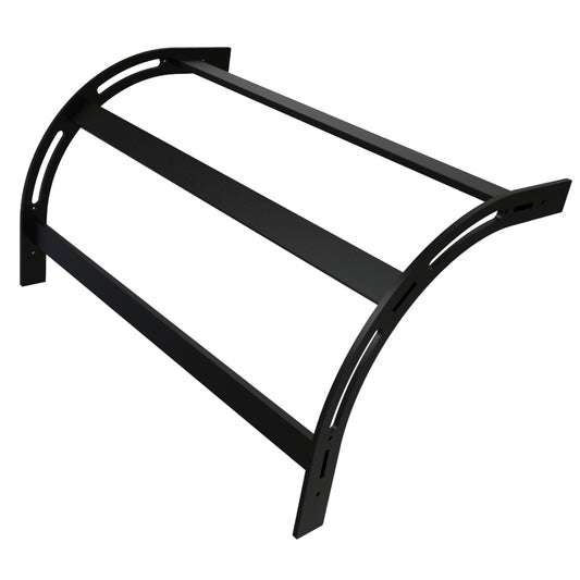 Hammond CLEV24BK Vertical 90° Cable Ladder Elbow, 24" W x 1.50" H, 16 ga. Steel, Black Powder Coat.