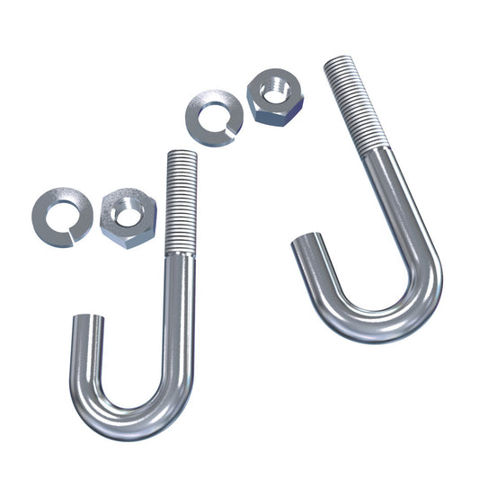 Hammond CLJBK Cable Ladder J-Bolt Kit, Pair, Zinc-Plated Steel, for Securing Ladder Rack to Supports.