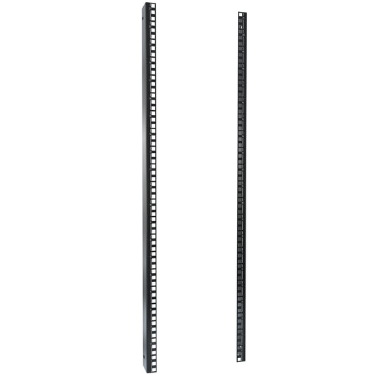 Hammond CLSR21U CLC Series Square-Hole Mounting Rails, Pair, 21U, Zinc-Plated Steel, for Colocation Cabinet Compartments.