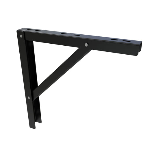 Hammond CLWS12 Cable Ladder Wall Support, 12" W, Steel, Black Finish, Includes Pair of J-Bolts.