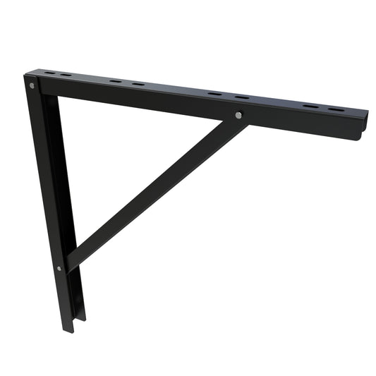 Hammond CLWS18 Cable Ladder Wall Support, 18" W, Steel, Black Finish, Includes Pair of J-Bolts.