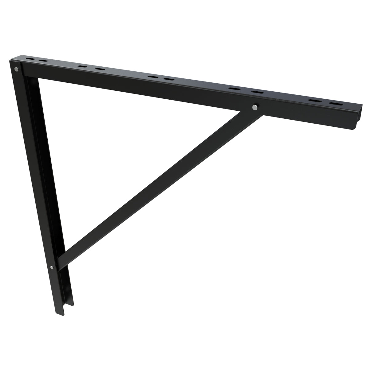 Hammond CLWS24 Cable Ladder Wall Support, 24" W, Steel, Black Finish, Includes Pair of J-Bolts.