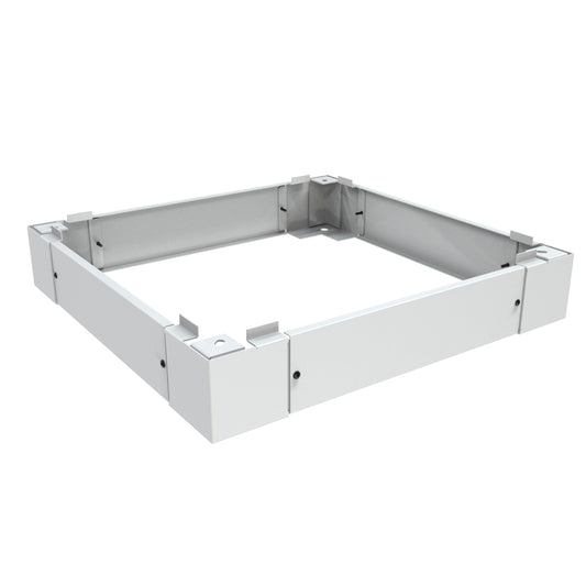 Hammond CPL19423LG1 C2/C4 Cabinet Plinth, 4.00" H x 19" W x 23.63" D, Steel, RAL 7035 Light Gray.