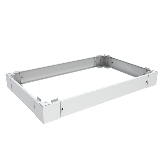 Hammond CPL19436LG1 C2/C4 Cabinet Plinth, 4.00" H x 19" W x 36.00" D, Steel, RAL 7035 Light Gray.